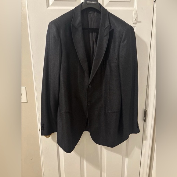 Giorgio Armani black label Blazer 100% silk lining Sz 60it/50us!! - Picture 2 of 9